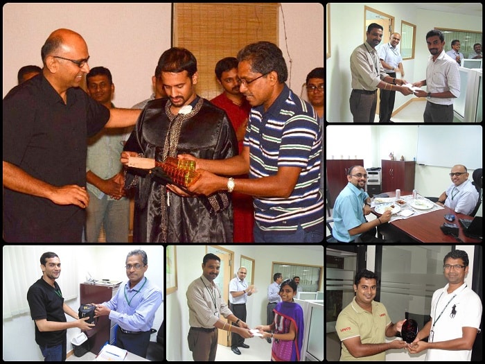 encouragements and awards given to best performing employees at Suyati 